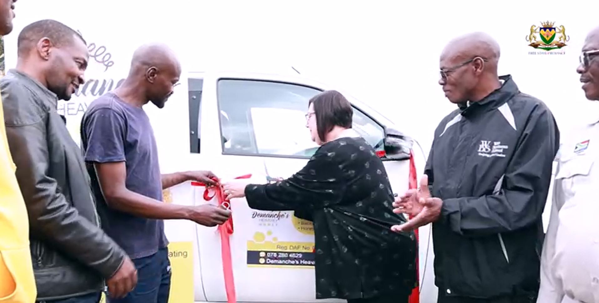 ARDEA MEC Handover Bakkie to Demache Heavenly Honey